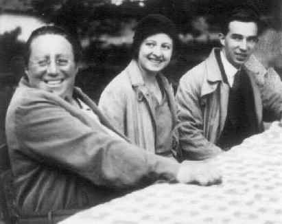 A picture with P Dubreil and M L Dubreil taken in Göttingen in the spring of 1931.
  